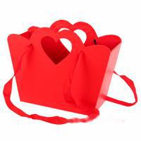 Коробка-кашпо "Сумка" с ручкой и окном, 24,4x10xH18,8 см