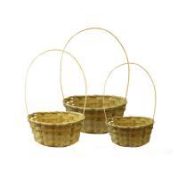 Набор корзин из бамбука "Овальная", 3 шт, 22/24/27 см