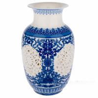 Ваза "Шинуазри Blue" (керамика), D14xH27 см