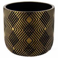 Кашпо "Узор" (керамика), D15xH13,5 см