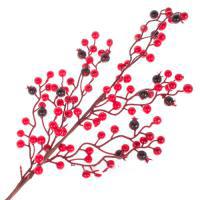 Ветка ягодная искусственная (пластик), 70см