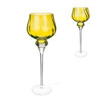 Ваза "Валенсия-1 Кракле" (стекло), D14x36,5 см