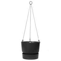 Кашпо Greenville Living black hanging basket, D24хH20см