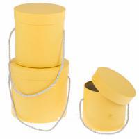 Набор коробок шляпных, D18хH17 см, D15хH14,5 см, D13хH12 см (3 шт)