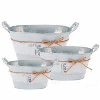 Набор кашпо (металл), 34,5x22xH19/22,5 см, 30x19xH16,5/20 см, 25,5x16xH14,5/17 см (3шт)