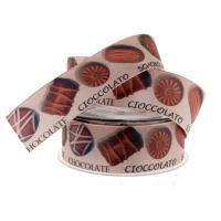 Лента декоративная тканная "Клетка", 25 ммх20 м