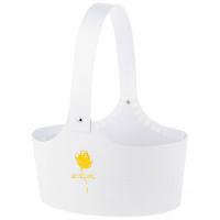 Коробка-кашпо "Сумка/Принт" с ручкой, 20x16xH13 см