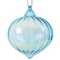 Елочная игрушка "Луковка" (стекло), D8см