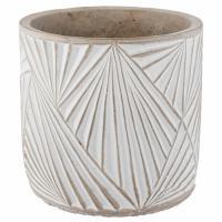 Кашпо "Узор" (бетон), D16,5xH16 см