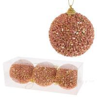 Набор елочных игрушек "Шар" (пена), D8см, 3шт.