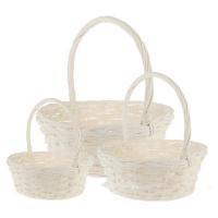 Набор корзин из ивы Подарочные, 3 шт, D 44/36/30 см