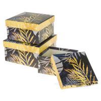 Набор коробок подарочных "Принт", 17x17xH9,9 см, 15x15xH8,9 см, 13x13xH7,8 см (3шт)