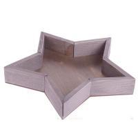 Поднос с бортом "Звезда" (дерево), 20х20хН4 см