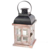 Фонарь (дерево, стекло), 11,5x11,5xH21 см