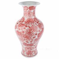 Ваза "Шинуазри Red"(керамика), D19xH35 см