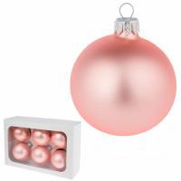 Набор елочных игрушек "Шар" ( стекло),D7см, 6 шт.