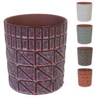 Кашпо (керамика), D14xH13см, в асс.