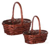 Набор корзин из ивы Овальные, 2 шт, XL 37 х 27 см