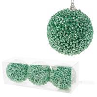 Набор елочных игрушек "Шар" (пена), D8см, 3шт.