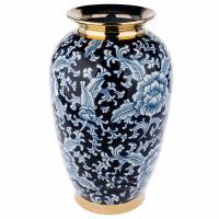 Ваза "Шинуазри Blue"(керамика), D20xH35 см
