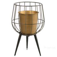 Кашпо (металл), D22xH34,5 см