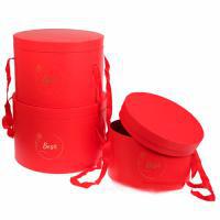 Набор коробок шляпных "Принт", D37,5xH25 см, D34xH23 см, D20xH21 см (3шт)