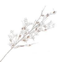 Ветка искусственная "Заснеженная с шишками", 96 см