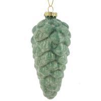 Елочная игрушка "Шишка" (стекло), D6хН14см