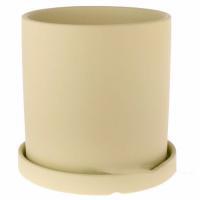 Горшок с матовым покрытием с поддоном (керамика), D14xH14 см