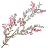 Ветка ягодная искусственная (пластик), 64см