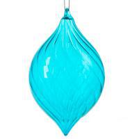 Елочная игрушка "Олива" (стекло), D8хН13см