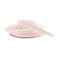 Лента декоративная тканная "Сердечки", 15 ммх20 м