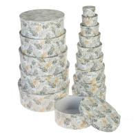 Набор коробок шляпных "Принт", D46,5xH17,1 см, D10xH6,5 см (15шт)