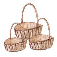 Набор корзин плетеных (ива), 43х35хН12/40см, 37х22хН11/37см, 31х26хН10/31см, (3шт)