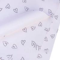 Набор матовой пленки "Сердца" 70mic, 58х58 см, (20 шт)