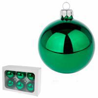 Набор елочных игрушек "Шар" ( стекло),D7см, 6 шт.