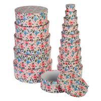 Набор коробок шляпных "Цветы", D46,5xH17,1 см, D10xH6,5 см (15шт)