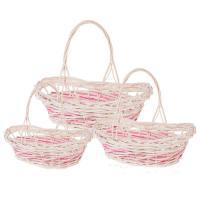 Набор корзин плетеных (ива), 52х35xH13/42см, 45х30хН12/37см, 38х25xH10/32см, (3 шт)