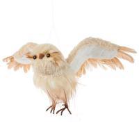 Фигура "Сова летящая" (иск. мех), 43х11хН20 см
