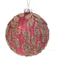 Елочная игрушка "Шар" (стекло), D10см