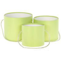 Набор шляпных коробок без крышки, D20xH17,2 см, D17,5xH15 см, D14xH13 см (3шт)