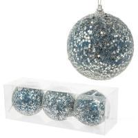 Набор елочных игрушек "Шар" (пена), D8см, 3шт.