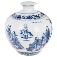 Ваза "Шинуазри Blue" (керамика), D19,5xH23 см