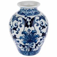 Ваза "Шинуазри Blue" (керамика), D19xH30 см