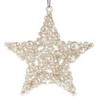 Елочная игрушка "Звезда" (пластик), 9,5см