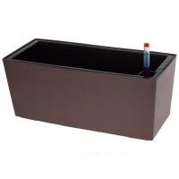 Кашпо PLANTA VITA "Balcony Matt espresso" с автополивом (пластик), 36х15хH15 см