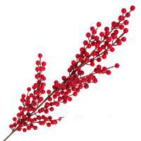 Ветка ягодная искусственная (пластик), 103см