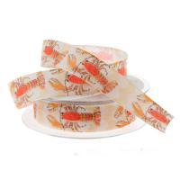 Лента декоративная тканная "Раки", 25 ммх20 м