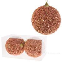 Набор елочных игрушек "Шар" (пена), D10см, 2шт.