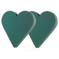 Набор пеноформ Сердце закрытое, на основе из жесткой пены, 36х37х6 см (2шт), Oasis Foam Frames